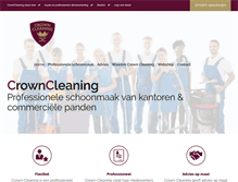 Tablet Screenshot of crown-cleaning.be